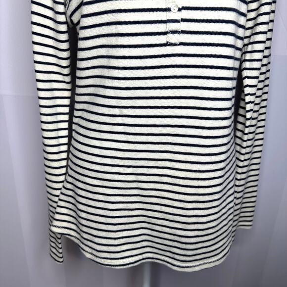 Scotch & Soda Maison Scotch Navy Blue Striped Cotton Crew Pullover Sweater 2 Med - Picture 3 of 8
